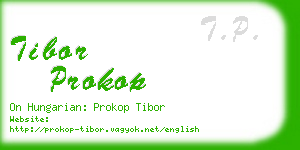 tibor prokop business card